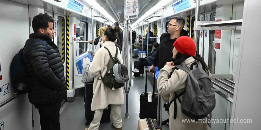 Gayrettepe-İstanbul Havalimanı Metrosunda rekor yolcu sayısı