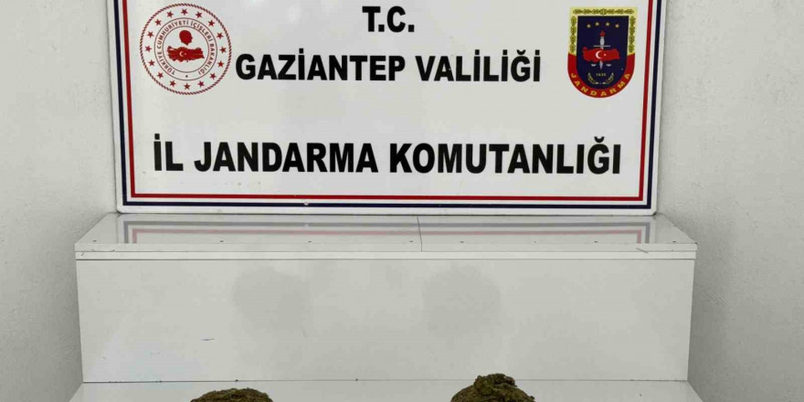 Gaziantep’te 1 kilo esrar ele geçirildi: 1 gözaltı