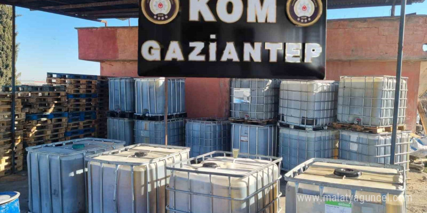 Gaziantep’te 15 bin litre kaçak akaryakıt ele geçirildi