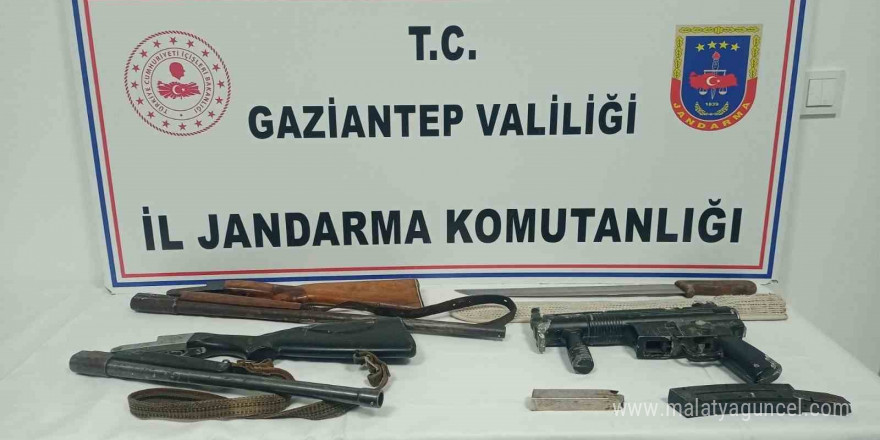 Gaziantep’te 18 adet kaçak silah ele geçirildi