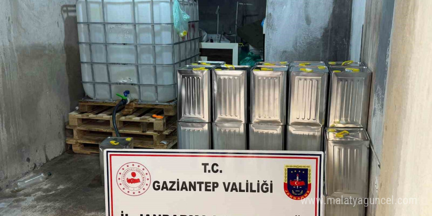 Gaziantep’te 583 bin TL değerinde sahte zeytinyağı ele geçirildi