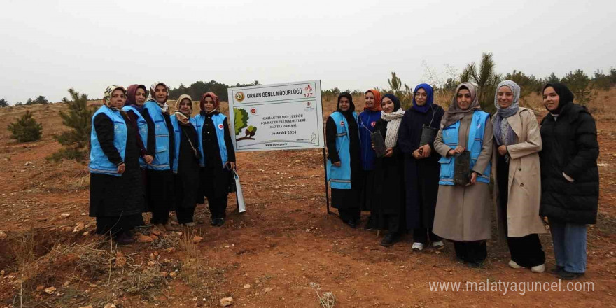 Gaziantep’te deprem şehitleri anısına hatıra ormanı oluşturuldu