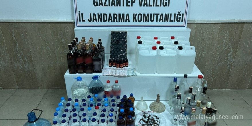 Gaziantep’te sahte alkol operasyonu: 1 gözaltı