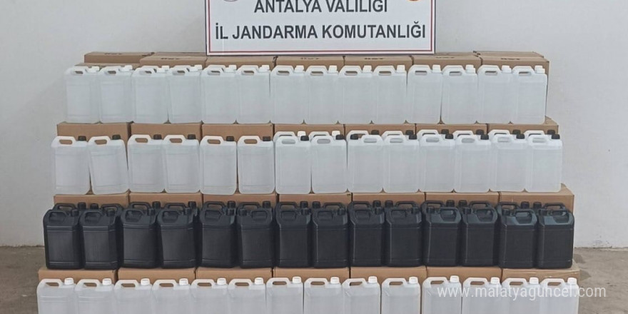 Gazipaşa’da 3 bin litre kaçak etil alkol ele geçirildi