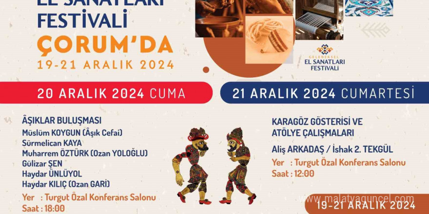 Geleneksel El Sanatları Festivali başlıyor