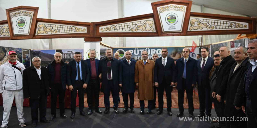 Geleneksel Malatya Tanıtım Günleri’nde Pütürge Belediyesi standına yoğun ilgi