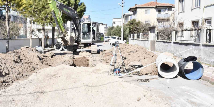 Genel Müdür Aslay’dan yağmur suyu hattı çalışmalarında inceleme