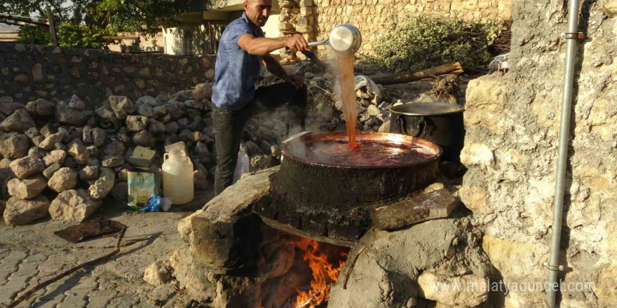 Gercüş’te organik pekmez yapımı başladı