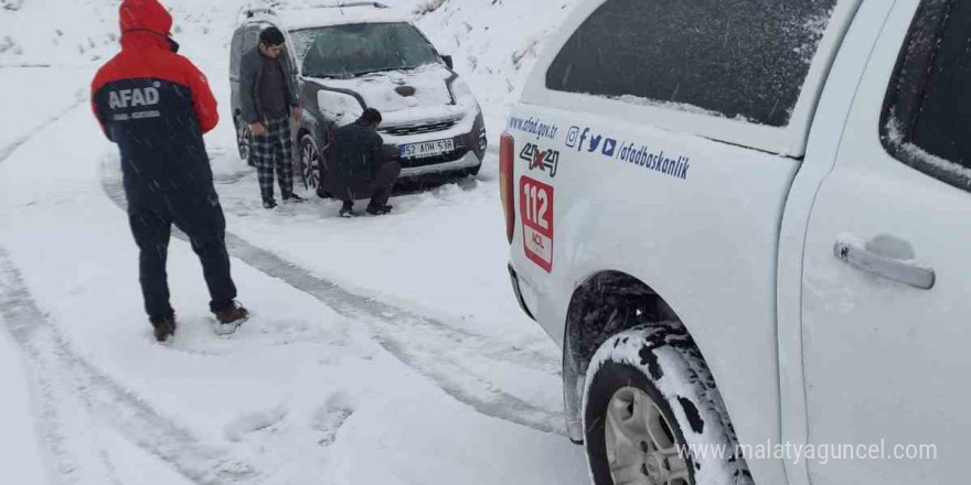 Giresun’da mahsur kalan vatandaşlar kurtarıldı