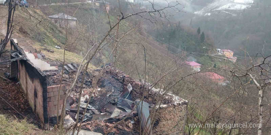 Giresun’da yangın: 1 ölü