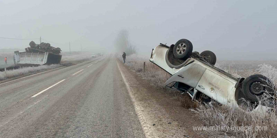 Gizli buzlanma kazaya sebep oldu, 1 kişi yaralandı