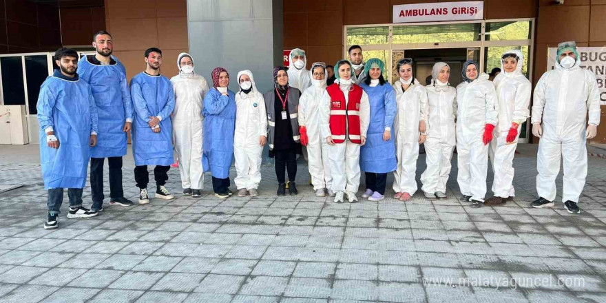 Gümüşhane Devlet Hastanesi’nde KBRN tatbikatı