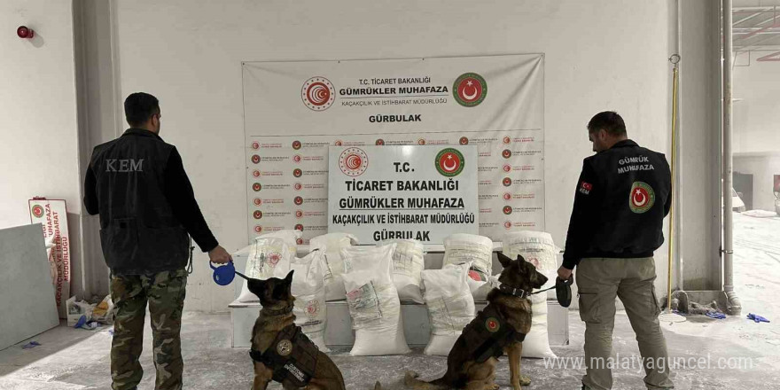 Gürbulak Sınır Kapısı’nda 4 buçuk tondan fazla uyuşturucu ele geçirildi