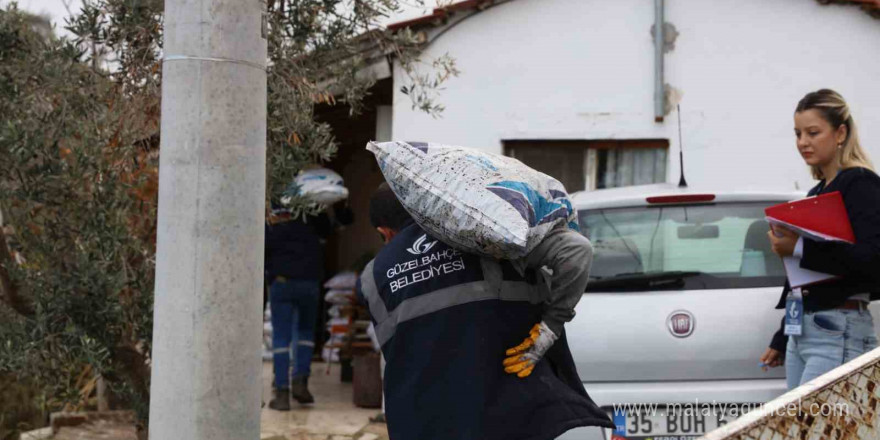 Güzelbahçe Belediyesinden ihtiyaç sahiplerine kış desteği