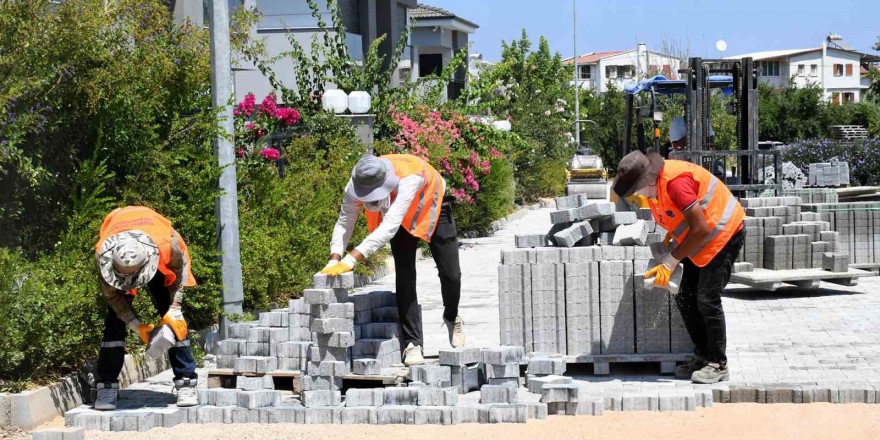 Güzelçamlı Mahallesi’nde üstyapı yatırımları hız kesmiyor