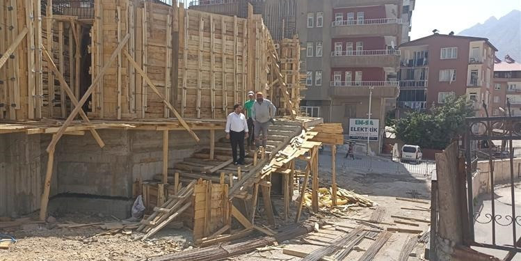 Hacı Sait Camii inşaatı hızla yükseliyor