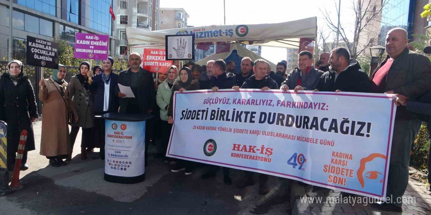 Hak-İş kadına yönelik şiddetin son bulmasını istedi