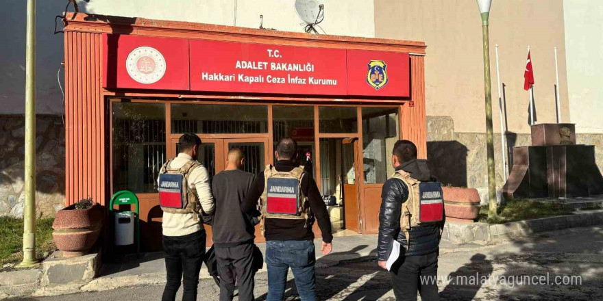 Hakkari’de 23 yıl cezası bulunan 1 şahıs tutuklandı