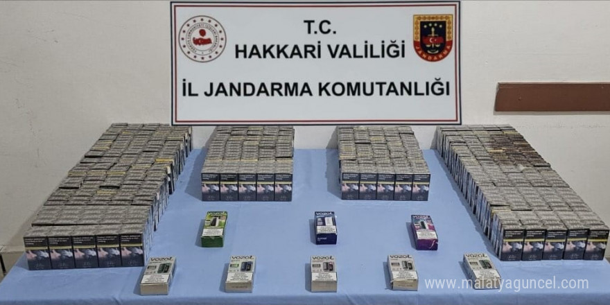 Hakkari’de gümrük kaçakçılığı operasyonu