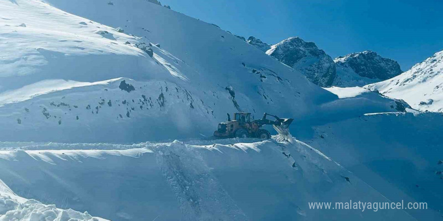 Hakkari’de karla mücadele çalışması