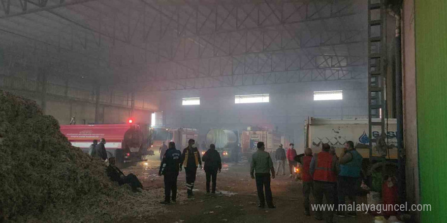 Hatay’da pamuk fabrikasında yangın