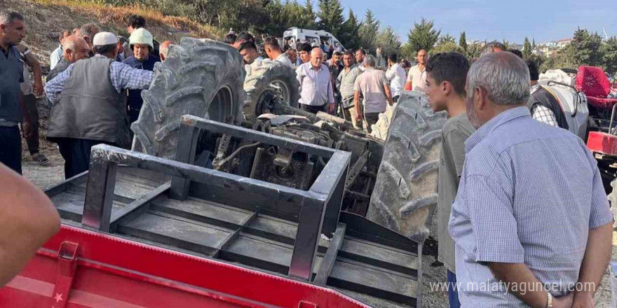 Hatay’da traktör devrildi: 4 yaralı