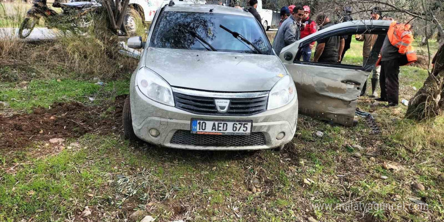 Havran Çamdibi Mahallesi’nde trafik kazası: 2 yaralı