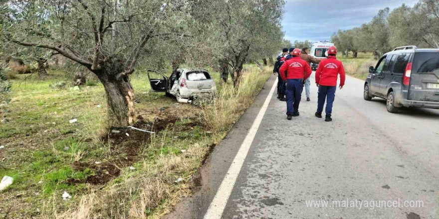 Havran Çamdibi Mahallesi’nde trafik kazası: 2 yaralı