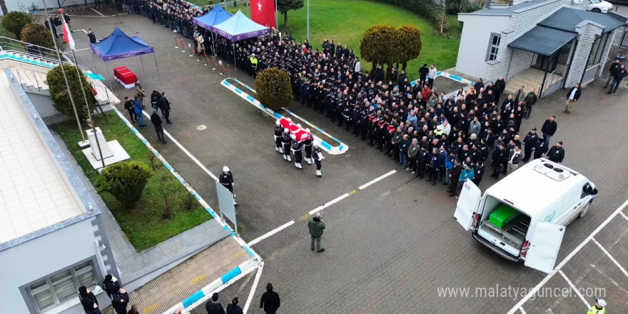 Hayatını kaybeden polis için tören: Gözyaşlarıyla uğurlandı