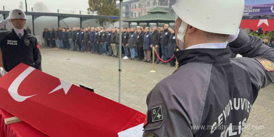 Hayatını kaybeden polis için tören: Gözyaşlarıyla uğurlandı