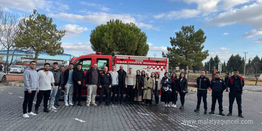 Hisarcık MYO’dan Uşak İtfaiyesi’ne teknik gezi