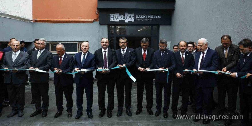 Hurufat Baskı Müzesi, Milli Eğitim Bakanı Prof. Dr. Yusuf Tekin’in katılımıyla açıldı