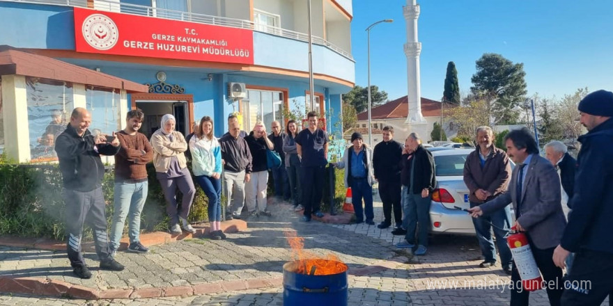 Huzurevinde yangından korunma ve yangına müdahale eğitimi