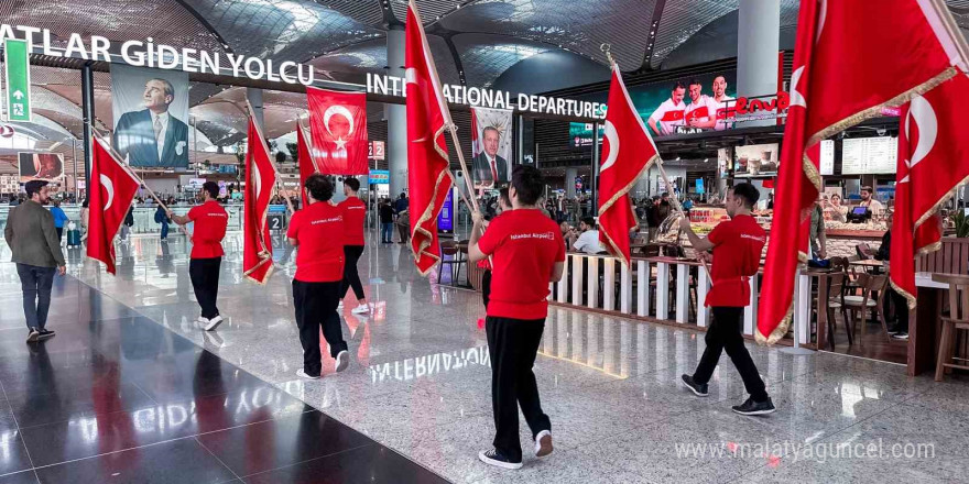 İGA İstanbul Havalimanı’nda Cumhuriyet Bayramı coşkusu