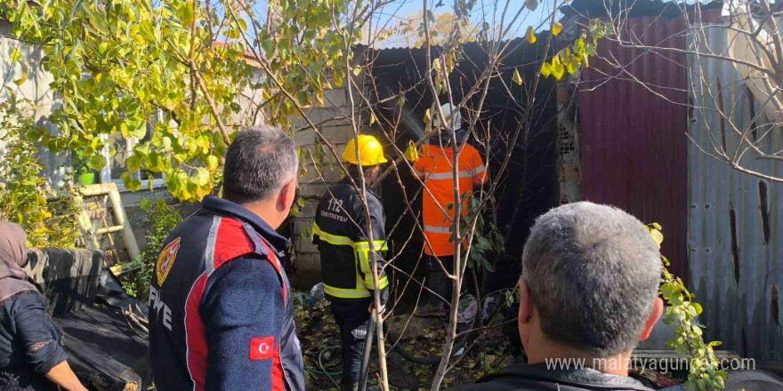 Iğdır’da tandırda çıkan yangın kısa sürede söndürüldü