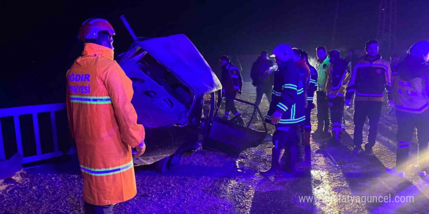 Iğdır’da zincirleme trafik kazası: 2 yaralı