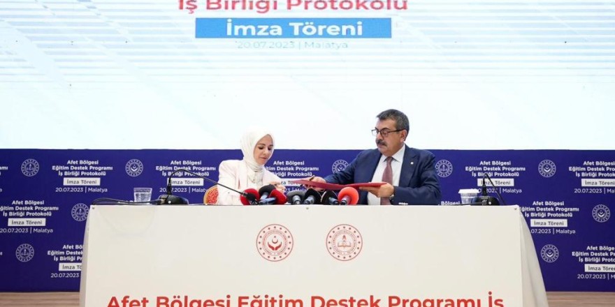 İki bakanlık arasında deprem bölgesi için iş birliği protokolü imzalandı