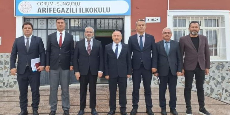 İl Milli Eğitim Müdürü Çağlar, Sungurlu’da incelemelerde bulundu