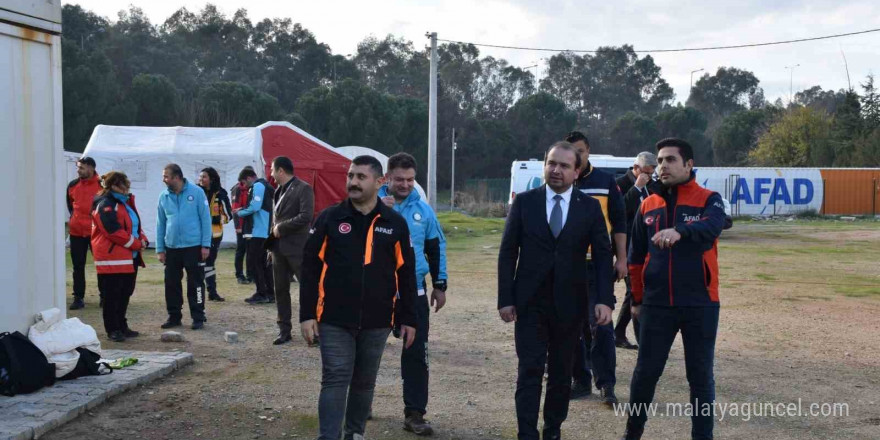 İl Sağlık Müdürü Eser eğitim ve tatbikat alanını ziyaret etti