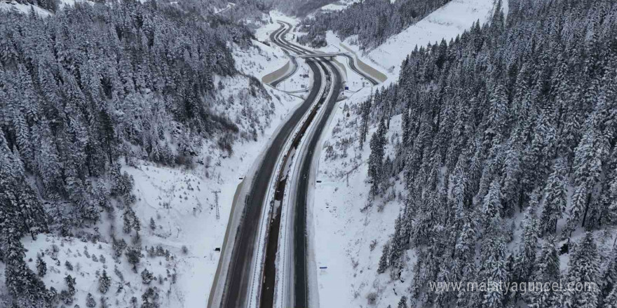 Ilgaz Dağı’nda kar kalınlığı 30 santimetreye ulaştı