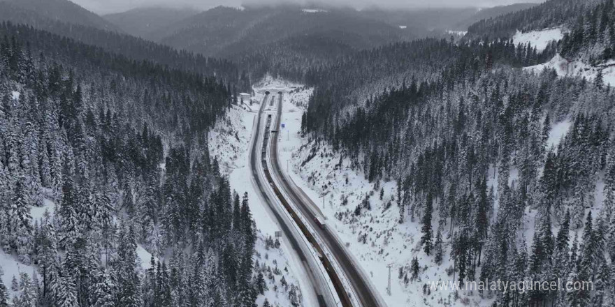 Ilgaz Dağı’nda kar kalınlığı 30 santimetreye ulaştı