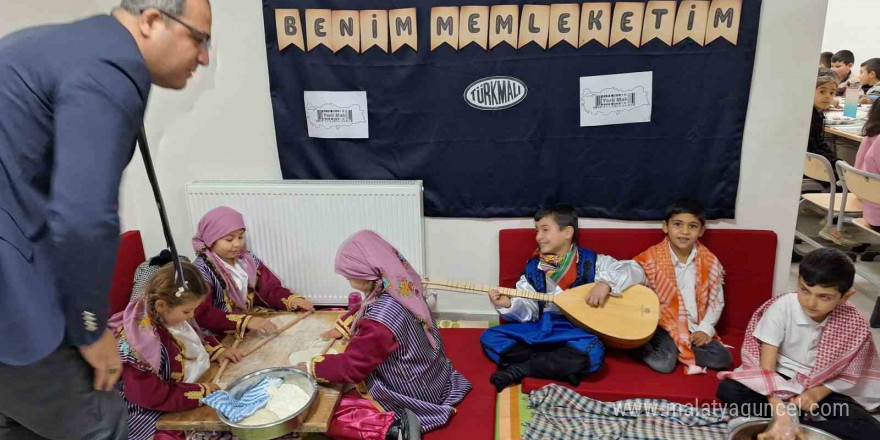 İlkokul öğrencileri geleneklere uygun Yerli Malı Haftası’nı kutladı