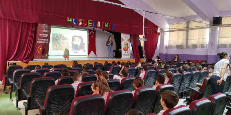 İlkokul öğrencilerine 'Okullarda Gıda Güvenliği, Gıda Kayıpları ve İsrafı' konulu eğitim verildi