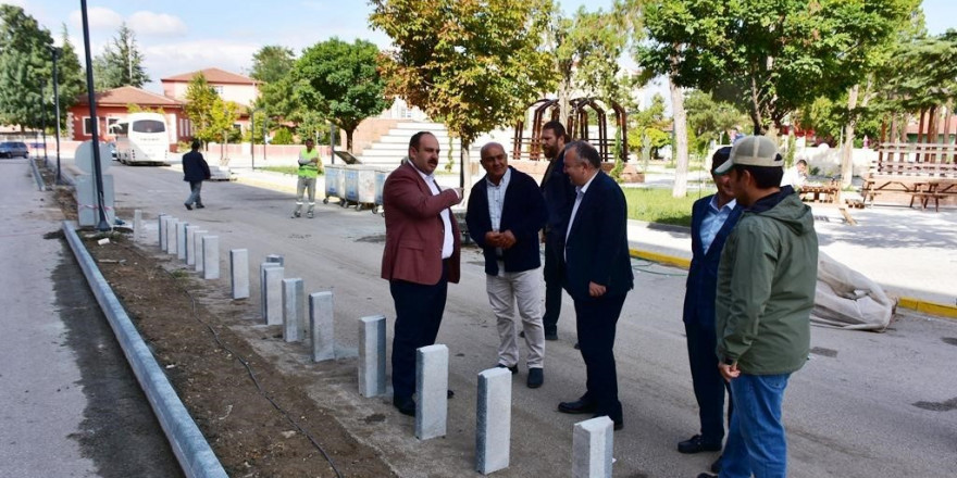 İnönü’de iyileştirme çalışmasını Başkan Hamamcı yerinde inceledi