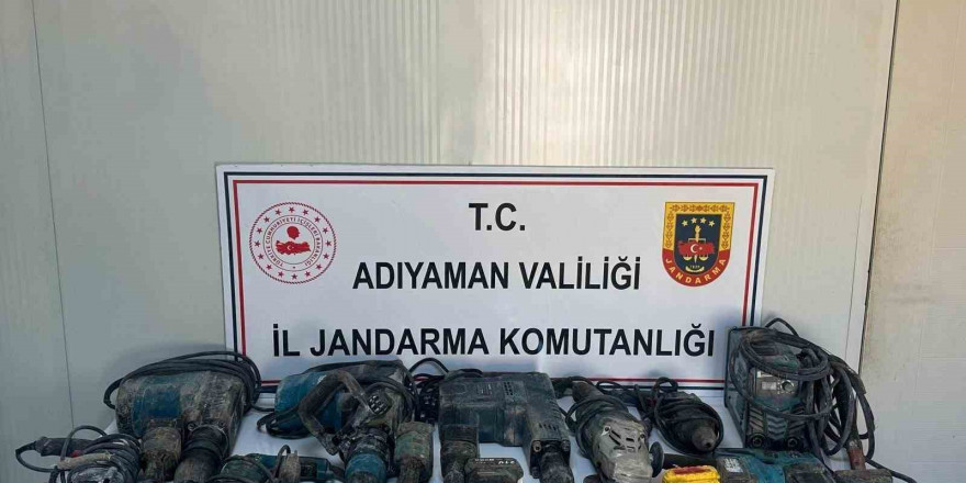 İnşaat malzemelerini çalan şahıs yakalandı