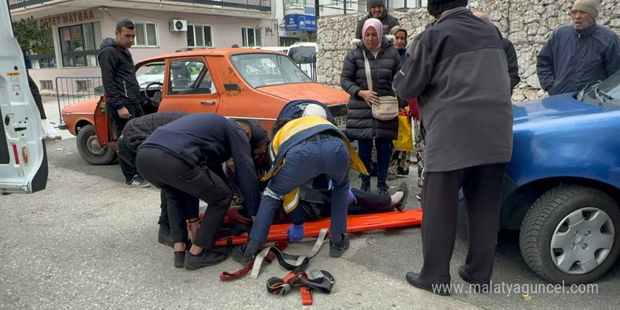 Isparta’da ayağı takılıp düşen yaşlı kadın yerde acı içerisinde kaldı