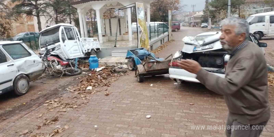 Isparta’da freni boşalan kamyon ortalığı savaş alanına çevirdi