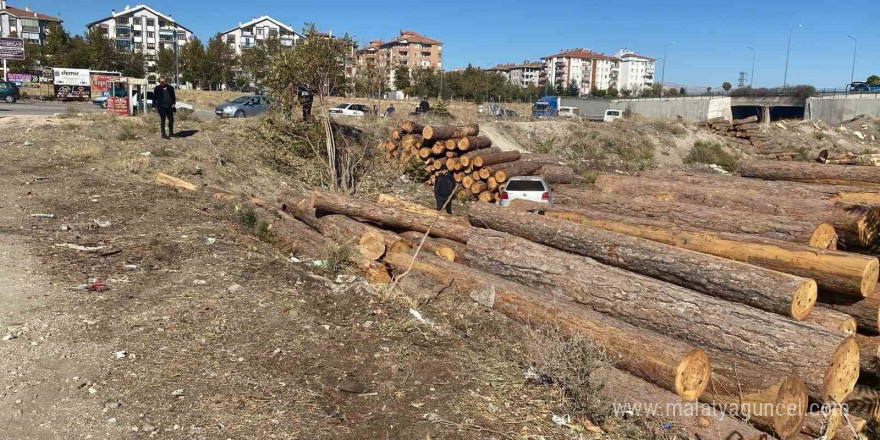 Isparta’da kontrolden çıkan otomobil tomrukların üzerinden düştü: 2 yaralı