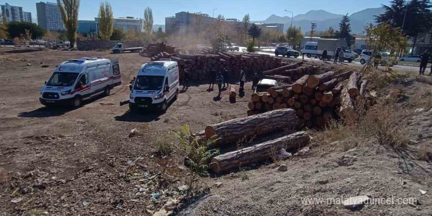 Isparta’da kontrolden çıkan otomobil tomrukların üzerinden düştü: 2 yaralı