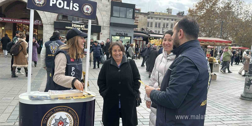 İstanbul Emniyeti’nden Kadına Yönelik Şiddete Karşı Uluslararası Mücadele Gününde KADES tanıtımı